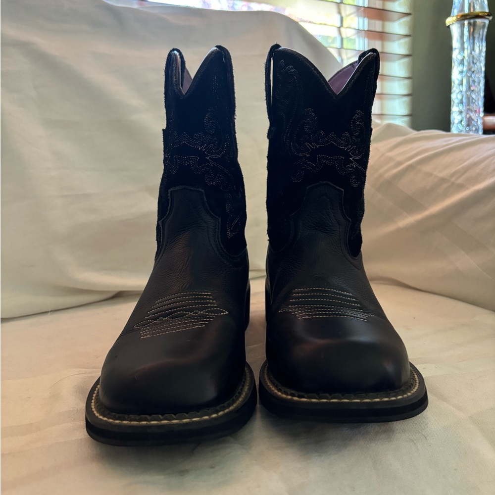 Ariat Fatbaby Black Cowgirl Boots Cowboy Western